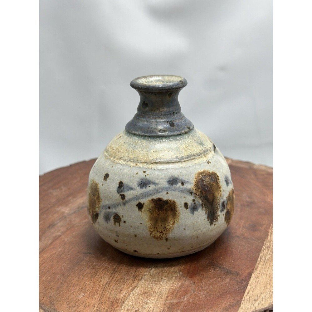 Art Pottery Weed Pot Pottery Vase Stoneware Artisan Signed